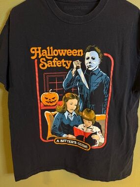 Halloween Safety Graphic Kids T-Shirt - Black